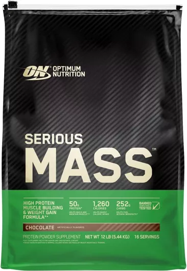 Optimum Nutrition Serious Mass Πρωτεΐνη Ορού Γάλακτος με Κρεατίνη & Γεύση Σοκολάτα 5.455kg