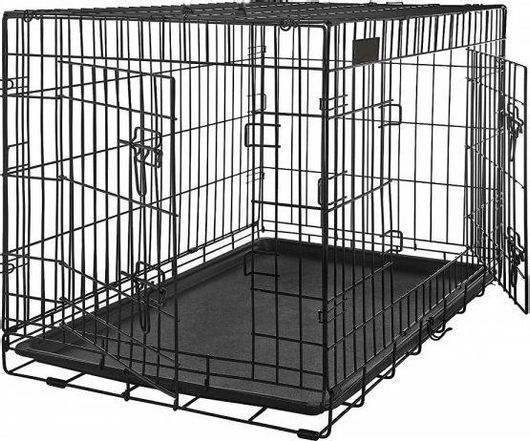 Κλουβί Σκύλου Crate Συρμάτινο με 2 Πόρτες 77x48x55cm