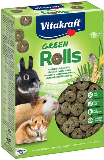 Τροφή Τρωκτικών Vitakraft Λιχουδιά για Ινδικό Χοιρίδιο / Κουνέλι / Χάμστερ Nibble Rings 300gr