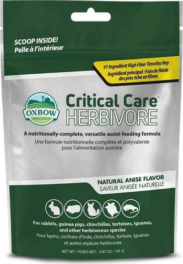 Τροφή Τρωκτικού Oxbow Χόρτα για Τρωκτικά Critical Care Anise 141gr
