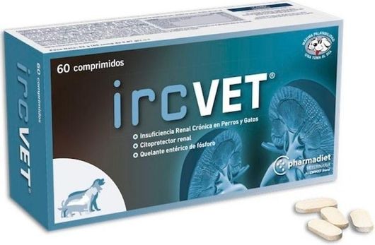 Συμπλήρωμα Διατροφής Σκύλου Pharmadiet Ircvet για Νεφρική Ανεπάρκεια 60 Δισκία