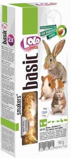Τροφή Τρωκτικών Lolo Pets Λιχουδιά για Χάμστερ / Κουνέλι με Μέλι Basic 90gr