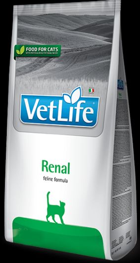 Ξηρά Τροφή Farmina Vet Life Renal 0.4Kg για Ενήλικες Γάτες με Κοτόπουλο, Καλαμπόκι & Ρύζι