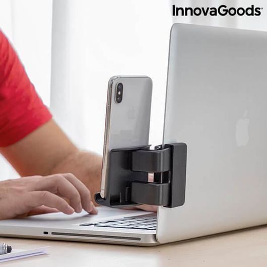 Βάση Γραφείου InnovaGoods Cliplink για Κινητό Μαύρο