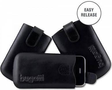 Universal Θήκη Κινητού Bugatti Πουγκί Slim Case Leather New Loop Μαύρο SL