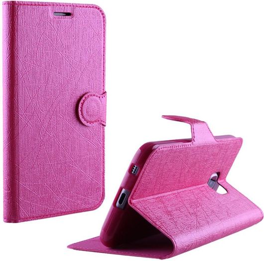 Θήκη Volte-Tel Samsung Note 5 N920 Line Leather-Tpu Book Stand Pink