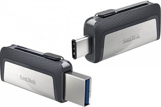 USB 3.1 Stick Sandisk Ultra Dual 64GB με Σύνδεση USB-A & USB-C Μαύρο