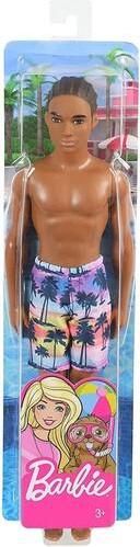 Barbie Ken Beach Dark Skin With Swim Pants Ghw44