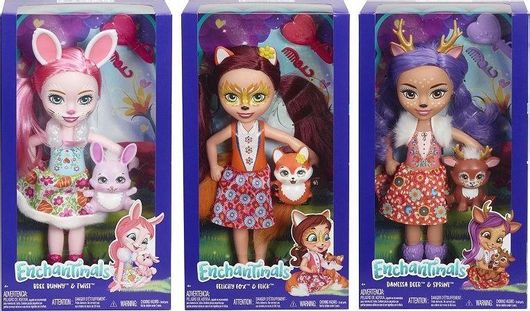 Κούκλα Mattel Enchantimals για 4+ Ετών 31cm Διάφορα Σχέδια 1τμχ