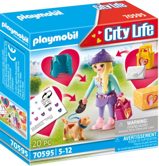 Playmobil City Life Fashion Girl με Σκυλάκι 70595 για 5+ Ετών