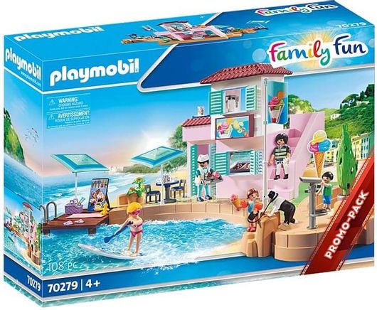 Playmobil Family Fun Waterfront Ice Cream Shop για 4+ Ετών #70279