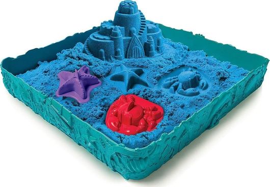 Παιχνίδι Κατασκευή Spin Master με Άμμο Kinetic Sand Box Set Blue για 3+ Ετών