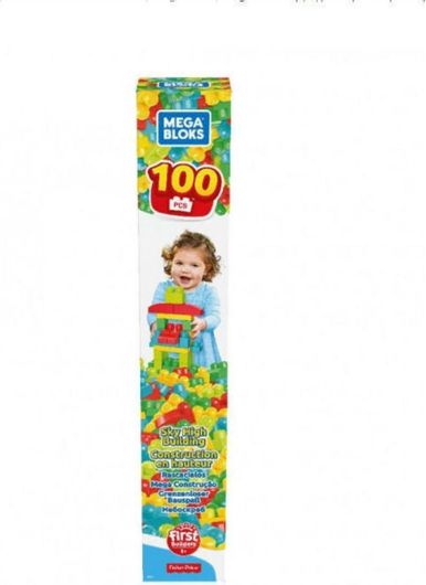 Τουβλάκια Fisher Price Mega Bloks Πύργος για 12+ Μηνών 100τμχ