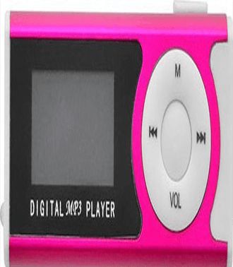 Lamtech Digital Mp3 Player 16GB with FM Radio Fuchsia Lam020137
