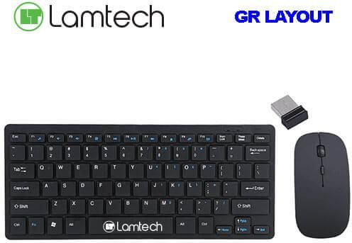 Πληκτρολόγιο Lamtech LAM020854 Ασύρματο Ελληνικό & Ποντίκι 
