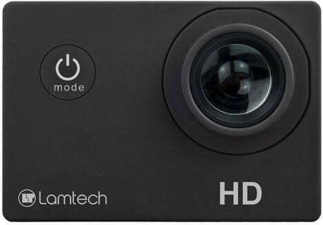 Action Camera Lamtech LAM021158 Full HD (1080p) Υποβρύχια (με Θήκη) Μαύρη με Οθόνη 2"