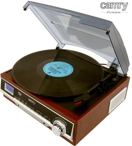 Camry Turntable with Bluetooth/Mp3/USB/Sd/Recording Cr1168