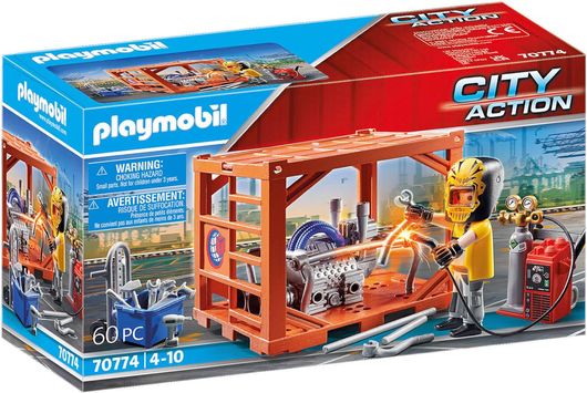Playmobil City Action Κατασκευαστής Container για 4-10 ετών