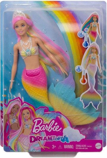 Παιχνιδολαμπάδα Mattel Barbie Γοργόνα Μεταμόρφωση Ουράνιο Τόξο για 3+ Ετών