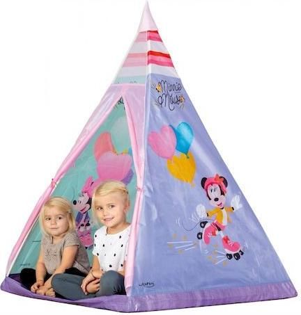 Παιδική Σκηνή John Hellas Tepee Minnie Mouse Ινδιάνικη 100x140cm Πολύχρωμο