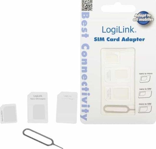 Αντάπτορας LogiLink Dual SIM Λευκό