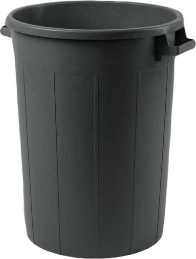 Κάδος Απορριμμάτων Plastime 100lt 52x67cm Μαύρο