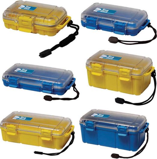 Θήκη Άθραυστη Lalizas Sea Shell Αδιάβροχη Κίτρινη 224x130x70mm