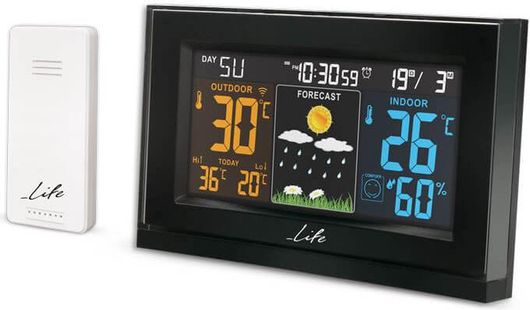 Μετεωρολογικός Σταθμός Life Tundra Curved Ασύρματος 221-0120