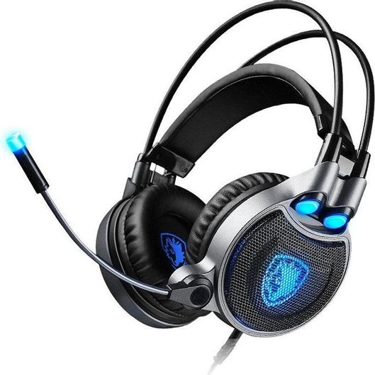 Sades Gaming Headset Sa-R1, Usb, 50Mm, 7.1Ch, Led, Μαύρο Sa-R1 Id: 38036