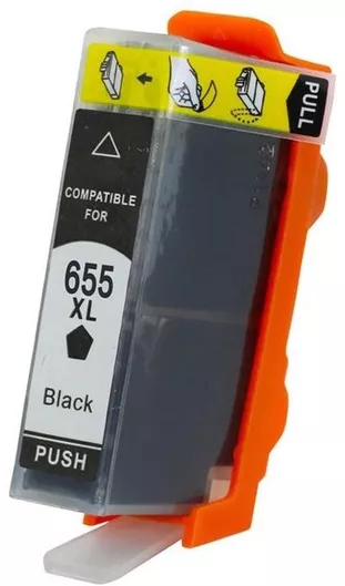Premium Συμβατό Μελάνι Εκτυπωτή InkJet HP 655 CZ109AE 550 Σελίδων 21.6ml Μαύρο