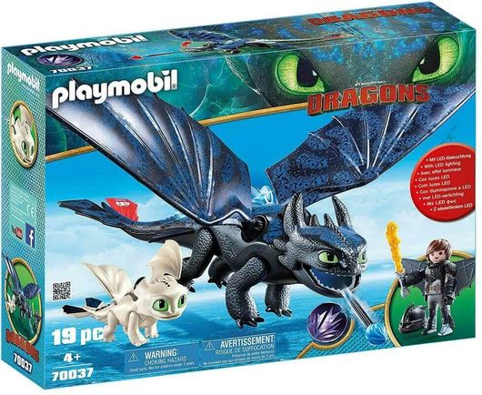Playmobil Dragons Ο Φαφούτης και ο Ψάρης με Ένα Δρακούλη 70037