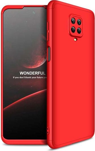 Θήκη Κινητού GKK 360 για Xiaomi Redmi Note 9S/9 Pro Κόκκινη