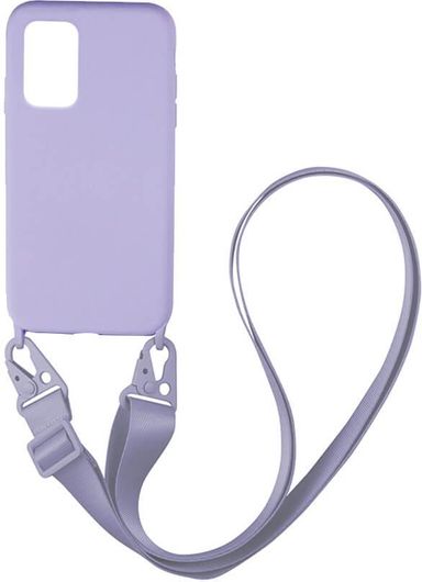 Θήκη Κινητού My Colors Carryhang με Λουράκι Σιλικόνης για Xiaomi Redmi Note 10/Note 10s Λιλά