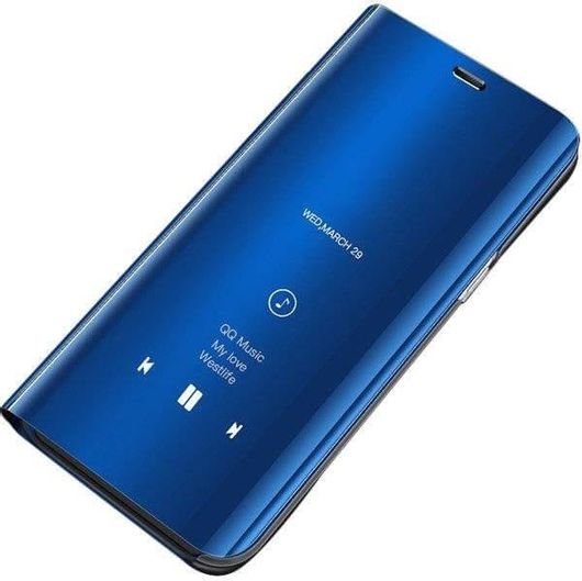 Θήκη Κινητού OEM Clear View Cover για Xiaomi Redmi Note 9S/9 Pro Μπλε