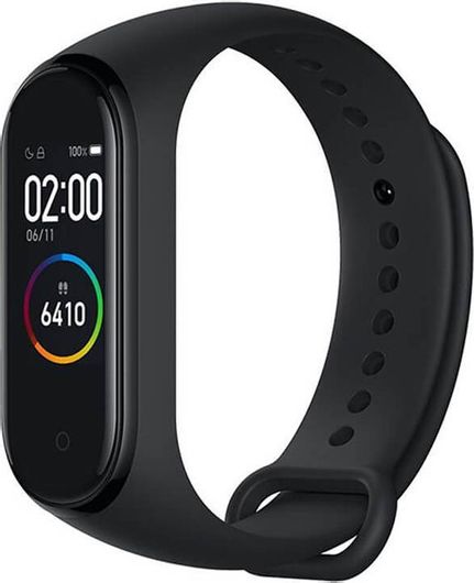 Λουράκι Wearable Smooth Σιλικόνη για SmartWatch για Xiaomi Mi Band 3/4 Μαύρο