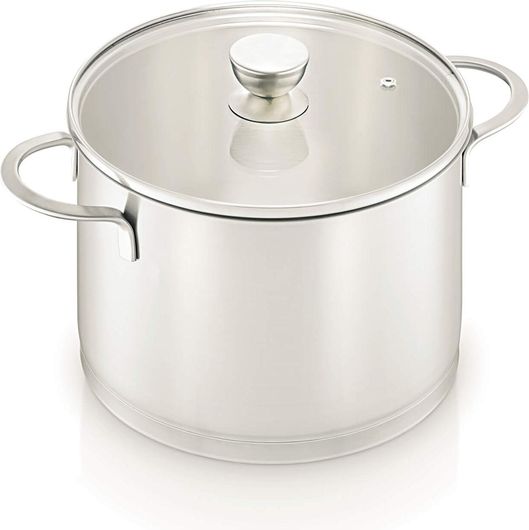 Κατσαρόλα Cook-Shop Μαρμίτα Ανοξείδωτη με Καπάκι 24cm 6.5L