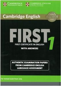 Cambridge First Certificate In English 1 with Answers 2015