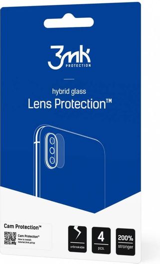 Tempered Glass Κάμερας 3MK Hybrid Glass Protector για το Motorola Edge Plus 4τμχ