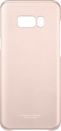 Samsung Official Θήκη Ημιδιάφανη Σκληρή Clear Cover Galaxy S8 Plus Ροζ 