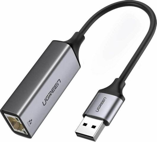 Αντάπτορας Δικτύου Ugreen USB 3.0 σε Ethernet Gigabit RJ45 έως 1000Mbps Γκρι