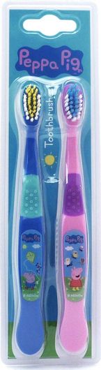 Παιδική Οδοντόβουρτσα Dr.Fresh Peppa Pig Ροζ / Μπλε για 6+ χρονών 2τμχ