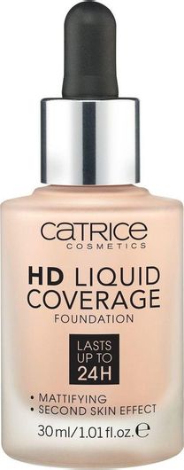Foundation Catrice Cosmetics HD Liquid Coverage Liquid Make Up 10 Light Beige 30ml