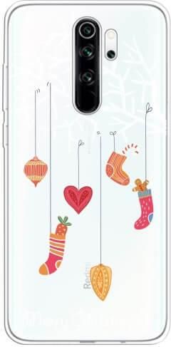 Χριστουγεννιάτικη Θήκη OEM Σιλικόνης TPU Xiaomi Redmi Note 8 Pro Στολίδια Δέντρου