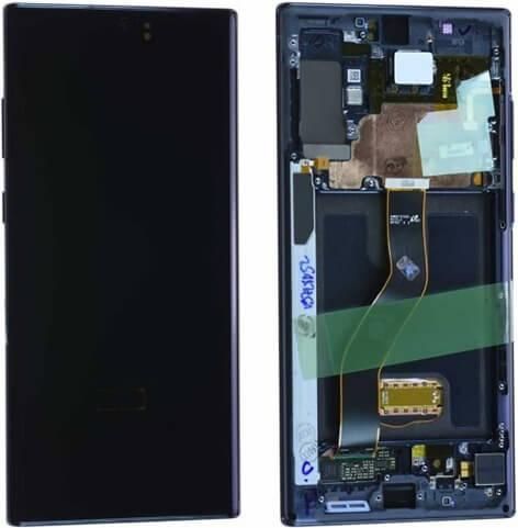 Γνήσια Samsung Οθόνη LCD και Μηχανισμός Αφής Samsung Galaxy Note 10 Plus Μαύρο