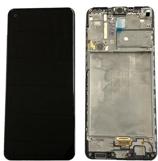 Γνήσια Samsung Οθόνη LCD και Μηχανισμός Αφής Samsung Galaxy A21s Μαύρο