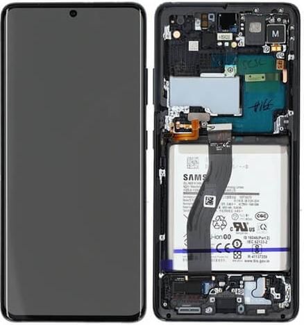 Γνήσια Samsung Οθόνη LCD και Μηχανισμός Αφής Samsung Galaxy S21 Ultra Μαύρο