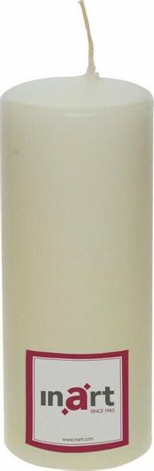 Κερί Παραφίνης Inart Εκρού 7x18cm