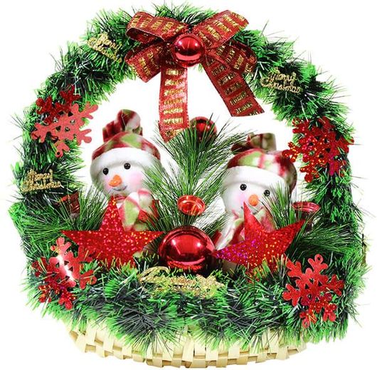 Διάφορα Χριστουγέννων KESKOR Καλάθι Χιονάνθρωπος Πράσινο