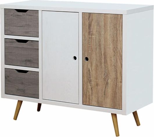 Μπουφές μελαμίνης με 3 συρτάρια και 2 πόρτες 99,5Χ39Χ86 εκ. - HP 01.01.0761