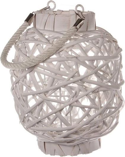 Φαναράκι TNS Bamboo 25x25x34cm Λευκό